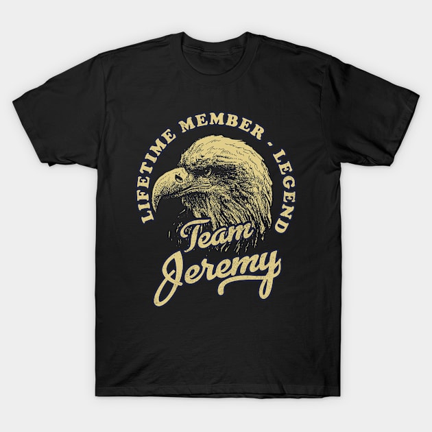 Jeremy Name - Lifetime Member Legend - Eagle T-Shirt by Stacy Peters Art